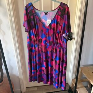 Torrid Multicolor Abstract Dress